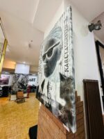Mischtechnik auf Leinwand, Unikat mit Graffiti gesprüht