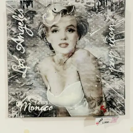 40x40cm Mischtechnik auf Leinwand, Unikat mit Graffiti gesprüht, Acrylfarben bearbeitet und mit Harz veredelt