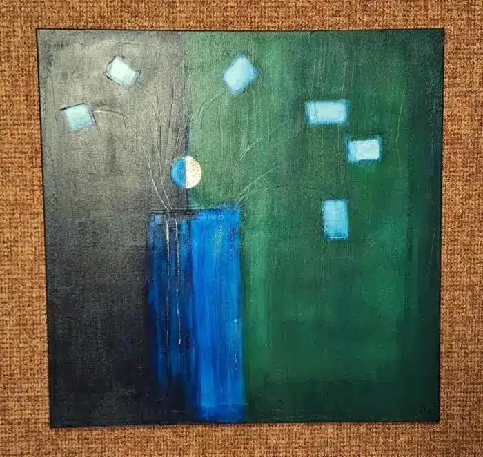 Vase - Night & Day - grün / blau – Bild 2