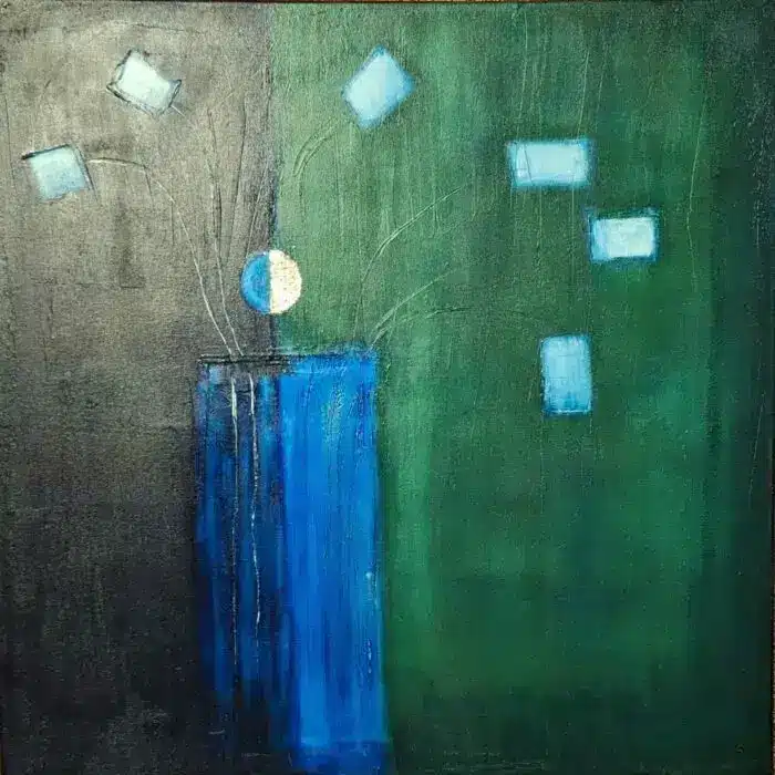 Vase - Night & Day - grün / blau – Bild 3