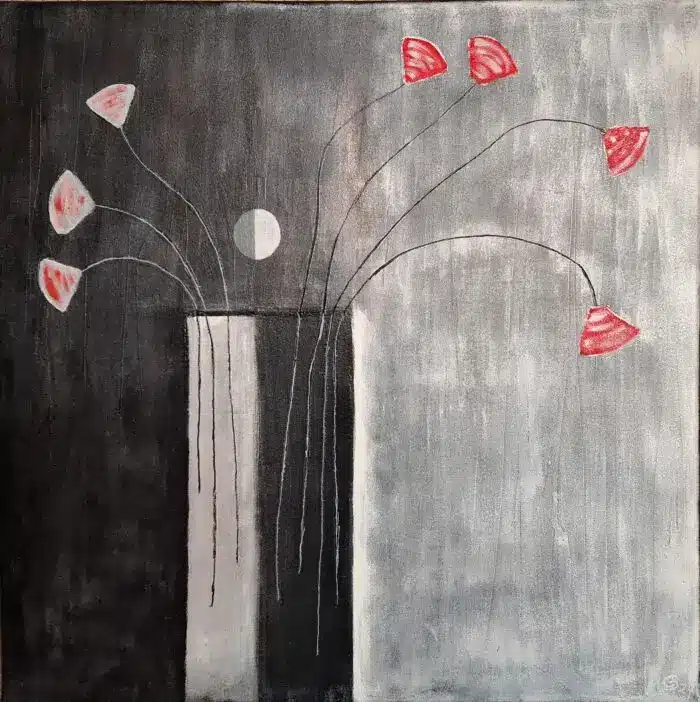 Vase - Schwarz / Weiß – Bild 4