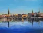 Gemälde "Hamburg Binnenalster" – Bild 2