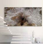 Abstraktes Gemälde Häutungen No.1 - zeitgenössische Kunst aus Haut- und Knochenleim, inspiriert von Mut, Altes loszulassen , sich für Neues zu öffnen und Vertrauen in den Prozess der Erneuerung zu finden. Sanfte Erdtöne in Braunabstufungen, Beige-, Grau- und Weißtönen.