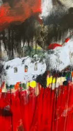 Unikat – ARTWORK | 177-2025– City Puls | 61x61 cm – Bild 8