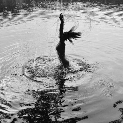 Sihouette aus dem Wasser