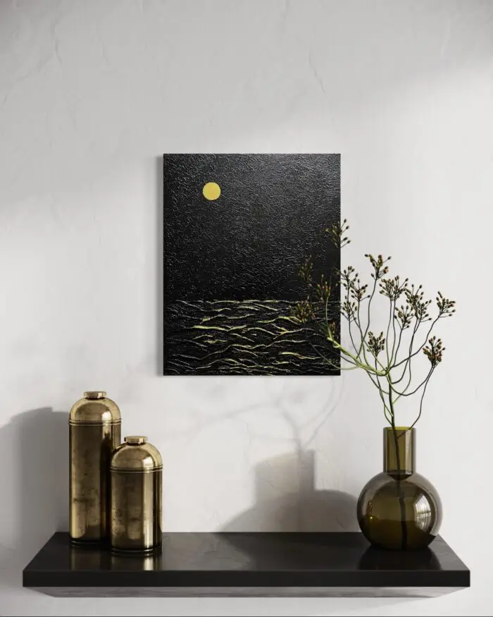 Vollmond in rauher See – Bild 1