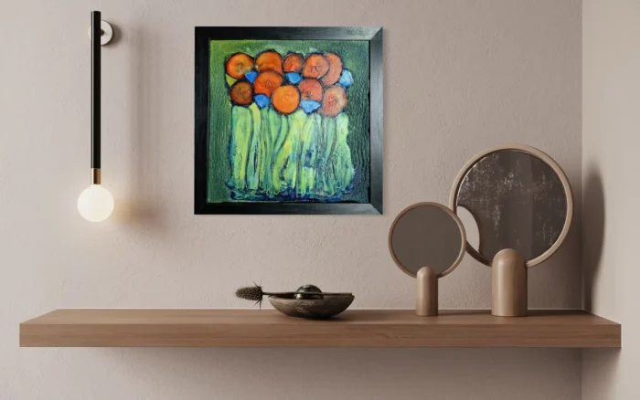 Styro- Annemonen und Kornblumen – Bild 5