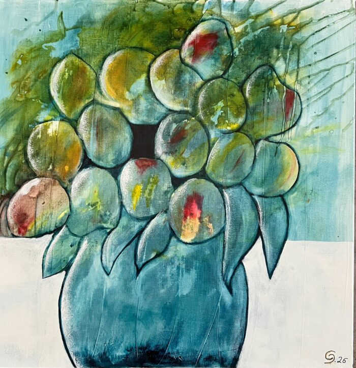 Blumenvase Blau-3 – Bild 2