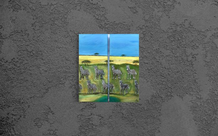 Zebra (Diptychon) – Bild 4